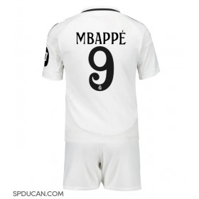 Dječji Nogometni Dres Real Madrid Kylian Mbappe #9 Domaci 2024-25 Kratak Rukav (+ Kratke hlače)